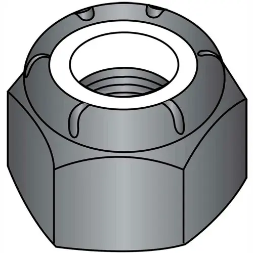 Fresh Stock 10-24 Nylon Insert Hex Lock Nut Black Zinc, Pkg of 2000