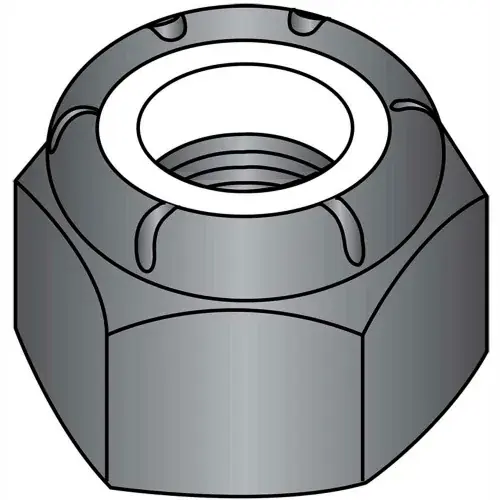 Limited Offer 8-32 Nylon Insert Hex Lock Nut Black Oxide, Pkg of 2000
