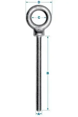 Ken Forging K2025-2 1/2-SS - 304 Stainless Eyebolt - 1/2-13 - 2-1/2" Shank - Made In USA Best Price