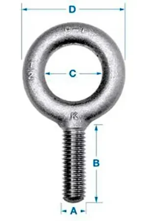 Don't Miss Out Ken Forging K2001-UNF - Carbon Eyebolt - Plain Pattern - 1/4-28 - 1" Shank - Made In USA