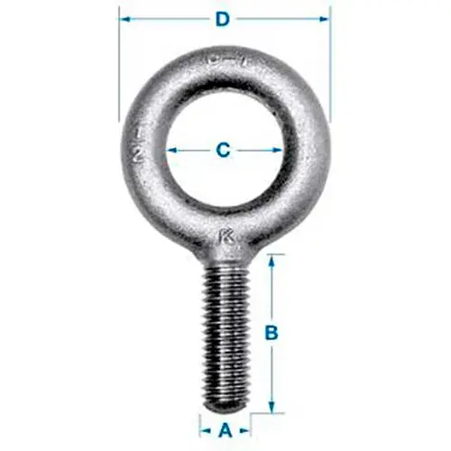 Don't Miss Out Ken Forging K2001-UNF - Carbon Eyebolt - Plain Pattern - 1/4-28 - 1" Shank - Made In USA