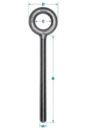 Buy Today Ken Forging K2003-B - Carbon Eyebolt - Plain Pattern - 3/8-16 - 2-1/2" Shank - Made In USA