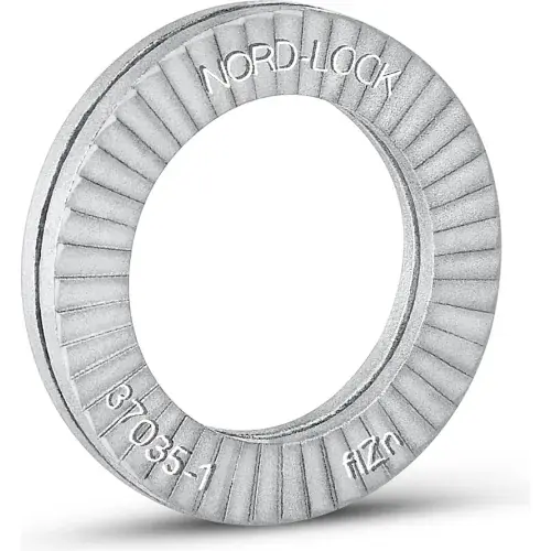 Nord-Lock 1532 Wedge Locking Washer - Carbon Steel - Zinc Flake Coated - 1/2" - Pkg of 10 Clearance