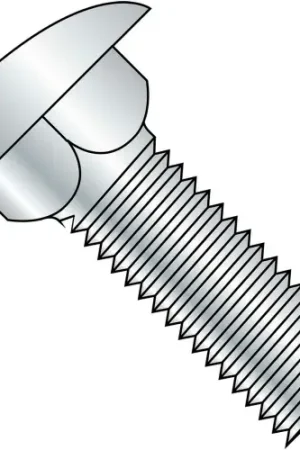 Carriage Bolt - 3/8-16 x 1-1/2" - Round Head - Steel - Zinc CR+3 - Grade 5 - FT - UNC, Pack of 100 Sale