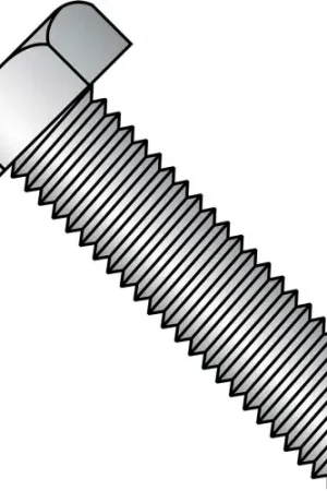 Fast Shipping Hex Tap Bolt - 1/4-20 x 1" - Grade A - Low Carbon Steel - Zinc CR+3 - FT - UNC - A307, Pack of 100