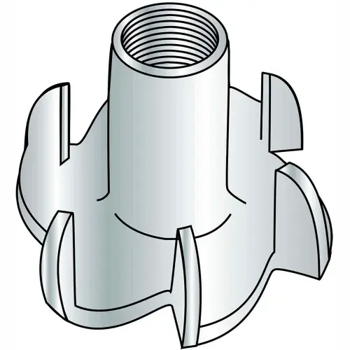 Latest Tee Nut - 5/16-18 x 5/8" L - 3 Prong - Steel - Zinc CR+3, Pack of 100