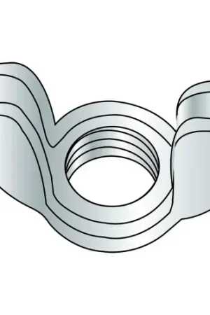 Same Day Shipping Wing Nut, Cold Forged, 10-24, Type A, Light Series, Low Carbon Steel, Zinc CR+3, UNC, Pack of 100