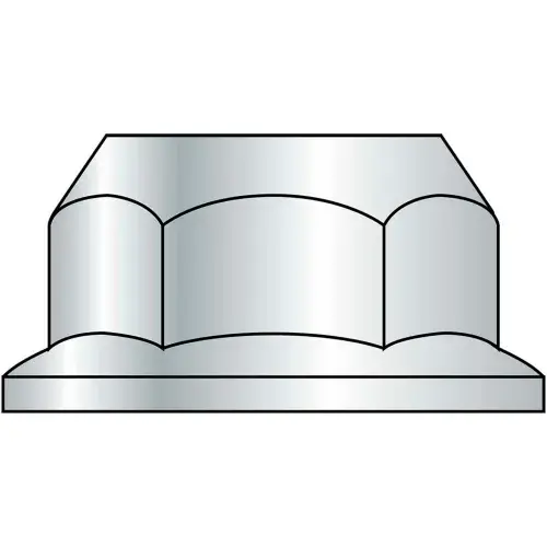 Big Sale Serrated Hex Flange Nut - 1/4-20 - Zinc CR+3 - Case Hardened Steel - UNC, Pack of 100