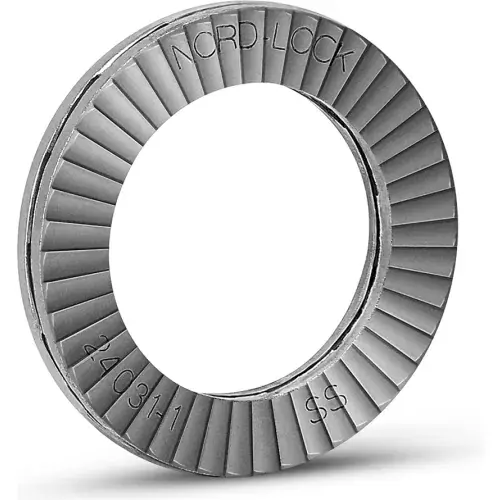Genuine Nord-Lock 1069 Wedge Locking Washer - 316 Stainless Steel - M3 ( 5) - Pkg of 200