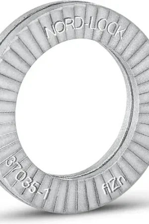 Nord-Lock 1207 Wedge Locking Washer - Carbon Steel - Delta Protekt® - M3.5 ( 6) - Pkg of 200 Place Order