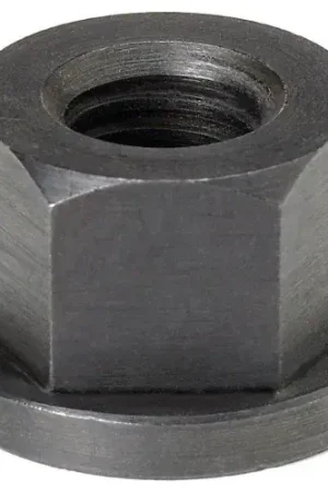 3/8-16 Hex Flange Nut - 11/16" Hex - 7/8" Flange Dia. - 1/2" Height - Steel - Black Oxide - CN-10 Mega Sale