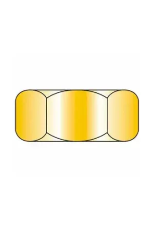 Hex Nut - M12 x 1.75 - 19AF - Steel - Zinc Yellow - Class 10.9 - DIN 934 - Pkg of 100 Get Yours
