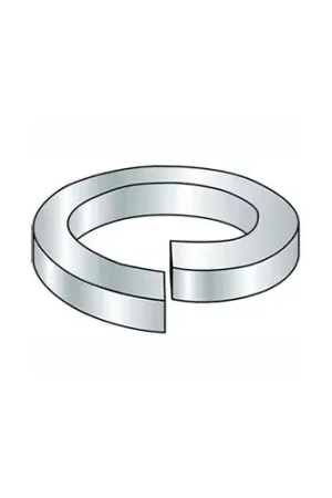 Final Sale Split Lock Washer - M8 - Steel - Zinc Clear - Class 8.8 - DIN 127B - Pkg of 100