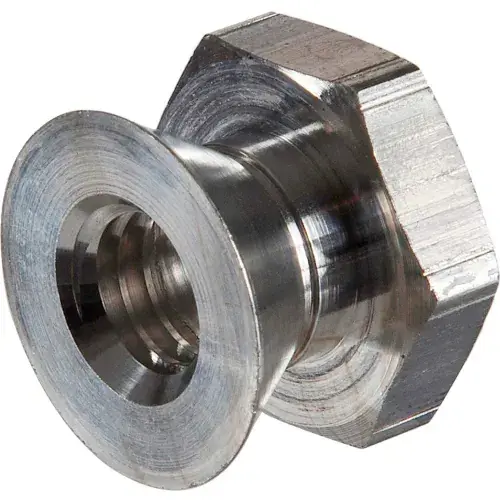 Markdown 1/4-20 Tamper-Proof Security Breakaway Nut - Non-Removable - Aluminum - Made In Taiwan - Pkg of 100