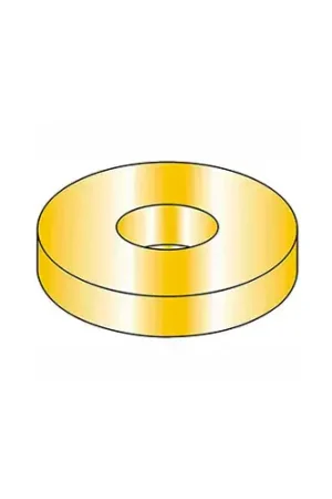 Grab Now 1/2" Flat Washer - USS - 9/16" I.D. - .097/.121" Thick - Steel - Yellow Zinc - Grade 8 - Pkg of 100