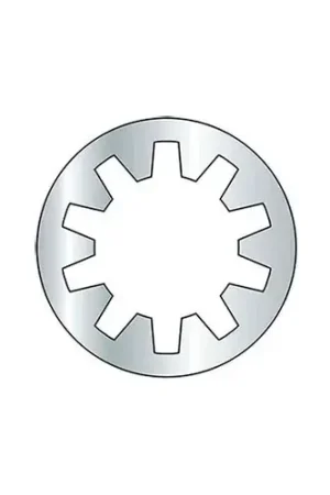4 Internal Tooth Lock Washer - Grade 2 - Steel - Zinc - Pkg of 100 Last Chance