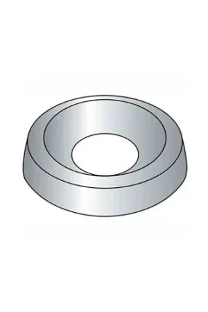 5/16" Countersunk Finishing Washer - .401/.378" I.D. - Steel - Nickel Plated - Grade 2 - 100 Pk Best Seller