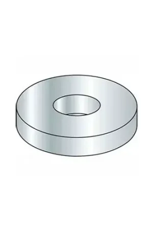 Buy Direct 5/16" Flat Washer - SAE - 11/32" I.D. - Steel - Zinc - Grade 2 - Pkg of 100