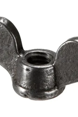 3/8-16 Wing Nut - 1-5/8" Wide - 11/16" Base Dia. - Steel - Plain - USA - Pkg of 25 Today Only