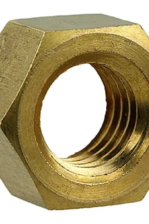 L.H.Dottie® Hex Nut, Solid Brass, 1/4"-20, 100 Pack Reduced Price