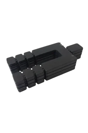 [2000 BULK] 1-7/8" x 3-1/8" Black Stackable Shims, 1/32" Thickness, 1/4" Stack Thickness, 5/8" Bolt Hole Bargain