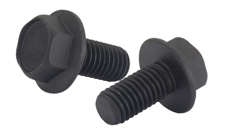 [600 BULK] Flange Bolts DIN 6921 10.9 Steel Black Phosphate M8-1.25 X 35 Best Seller