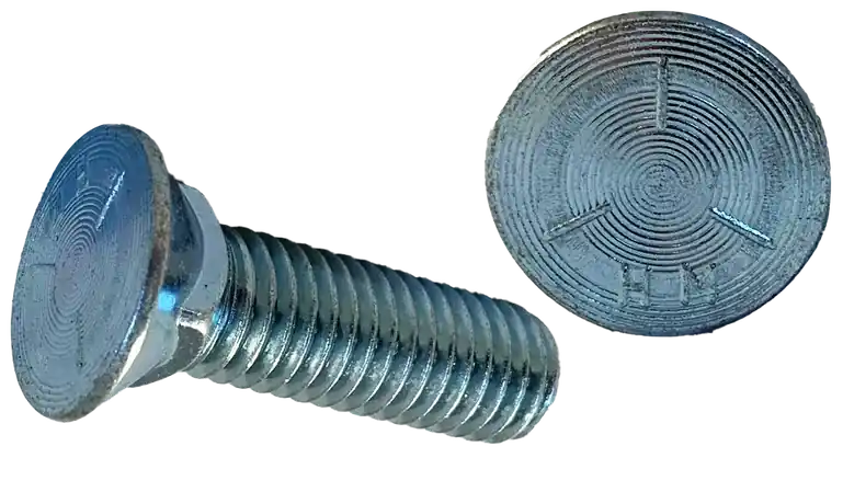 Instant Buy 5/8-11 X 2-1/2" Plow Bolts Flat 3 Head Grade 5 Steel (150 / Pkg.)