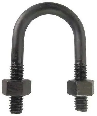 1/2"-13 X 3" X 4-1/2" U Bolts With Two Nuts Steel Black Oxide (40 / Pkg.) Genuine