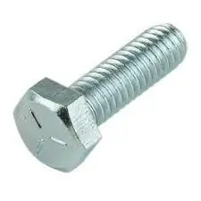1/4-20 X 2-1/2" Hex Tap Bolts Grade 8 Steel Zinc Plated Left Hand Fully Threaded (10 / Pkg.) Today Only