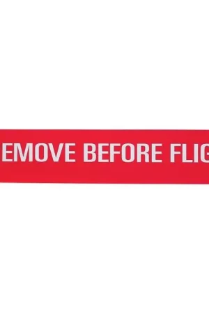 Authentic NAS1756-12 Mil-Spec Remove Before Flight Streamer Red-White 12 (1 / Pkg.)