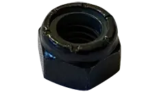 10-24 Lock Nuts Nylon Insert Machine Screw Pattern Standard Height Steel Black Zinc (2000 / Pkg.) Flash Sale
