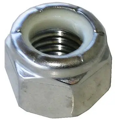 6-40 Lock Nuts Nylon Insert Machine Screw Pattern Standard Height 18/8 Stainless Steel (100 / Pkg.) Price Drop