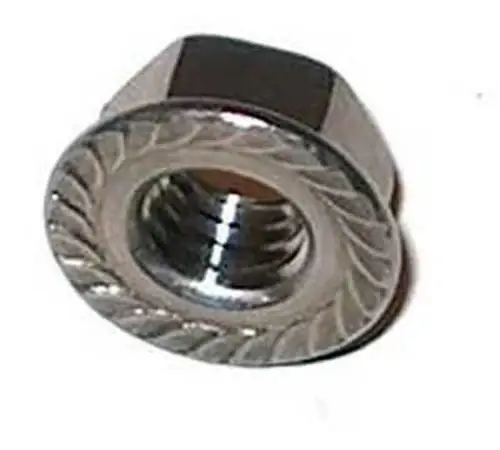 Exclusive Offer 1/2"-13 Lock Nuts Serrated Flange 316 Stainless Steel (25 / Pkg.)