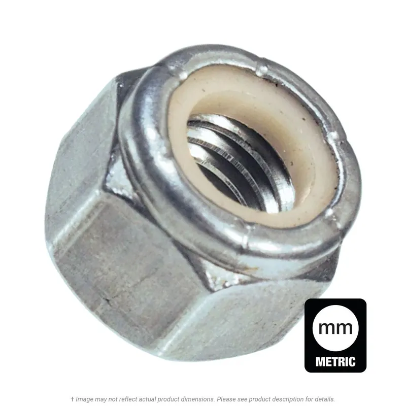 High Quality 5/16"-18 Lock Nuts Nylon Insert Grade C Steel Zinc Yellow (100 / Pkg.)