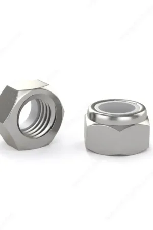 While Supplies Last 1/4"-28 Lock Nuts Nylon Insert Waxed 18/8 Stainless Steel (100 / Pkg.)