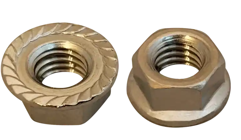 Final Sale 10-32 Lock Nuts Serrated Flange 18/8 Stainless Steel (2000 / Pkg.)