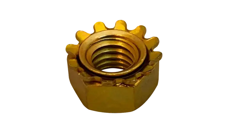 10-32 Keps Nuts Steel Zinc Yellow (4000 / Pkg.) Mega Sale