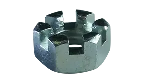 1-1/8"-7 Hex Nuts Slotted Steel Zinc Plated (50 / Pkg.) Express Delivery