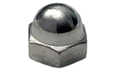 Last Chance M10-1.5 Acorn Nuts Crown Head Brass (25 / Pkg.)