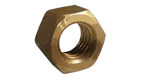 Hassle-Free Returns 1/2" Hex Nuts Fine Thread L9 Alloy Steel Cadmium Yellow USA Made (50 / Pkg.)