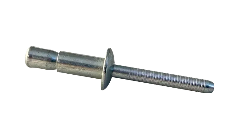 Weekend Sale [1600 BULK] Structural Rivets Protruding Head Steel/Steel Zinc Plated 1/4 Diameter .080-.625 Grip
