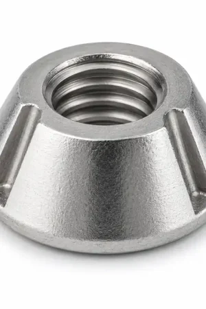 Certified 1/4-20 Tamper Resistant Tri-Groove Nuts 316 Stainless Steel (100 / Pkg.)