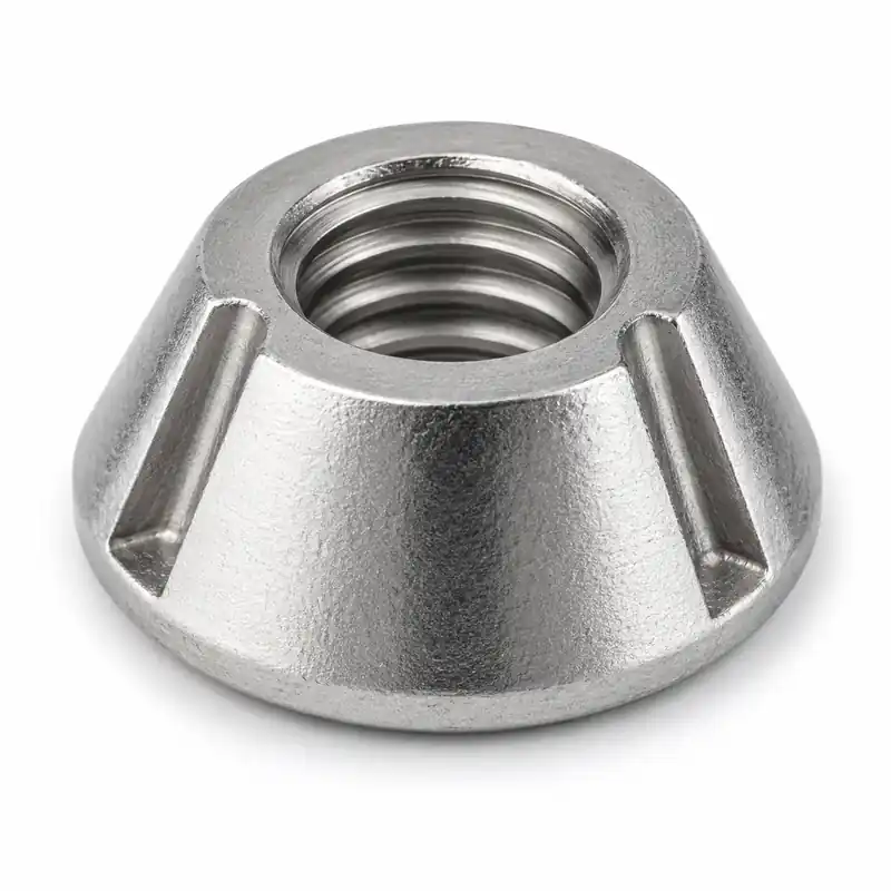 Certified 1/4-20 Tamper Resistant Tri-Groove Nuts 316 Stainless Steel (100 / Pkg.)