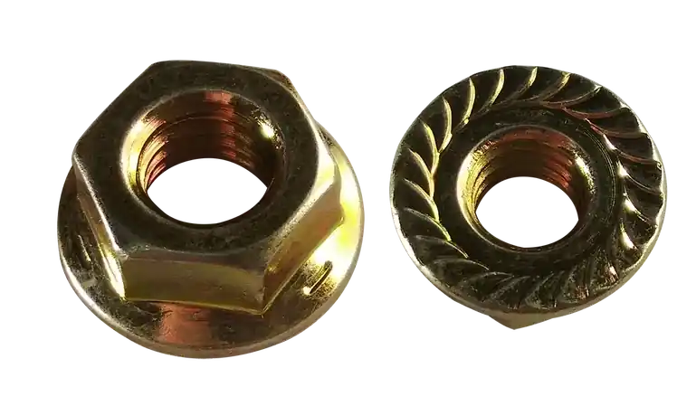 Luxury 9/16"-12 Lock Nuts Steel Zinc Yellow (150 / Pkg.)