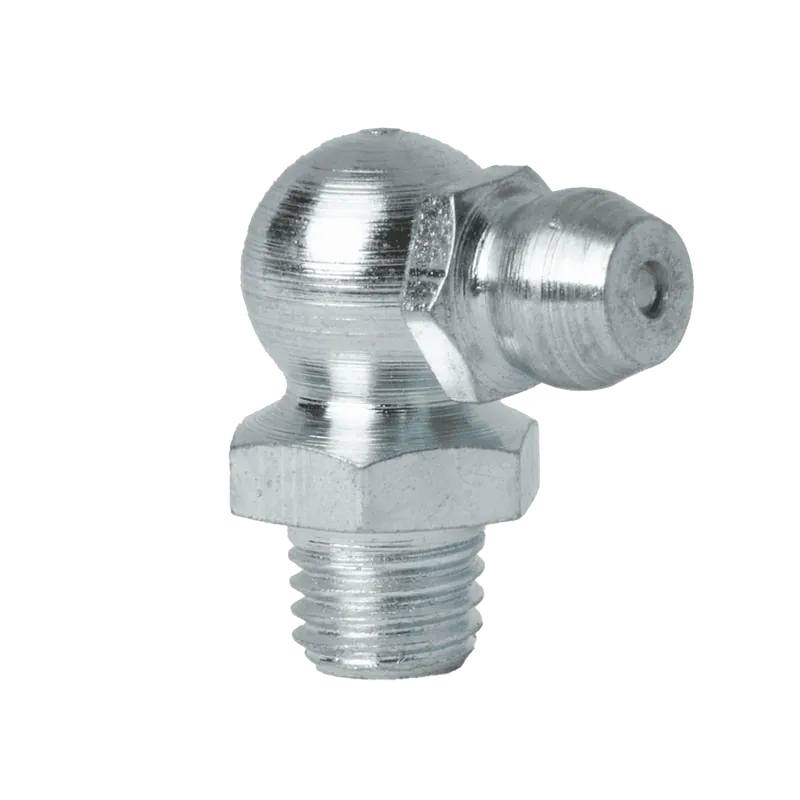 1/4-28 SAE-LT 90 Degree Grease Fitting Steel Zinc Clear (200 / Bag) Genuine