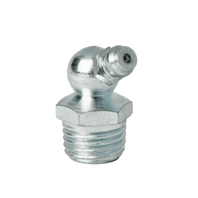 Trusted Brand 1/4-18 PTF 65 Degree Extra Short SAE Special Grease Fitting Steel Zinc Clear (100 / Bag)