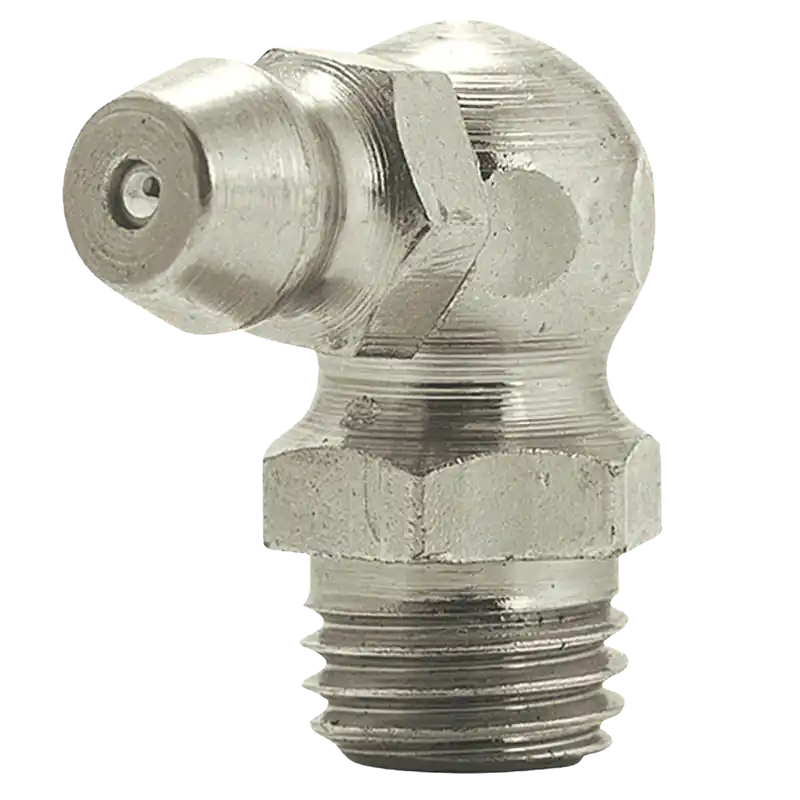 Hot Picks M8 x 1 90 Degree Metric Grease Fitting Steel Zinc Yellow (200 / Bag)