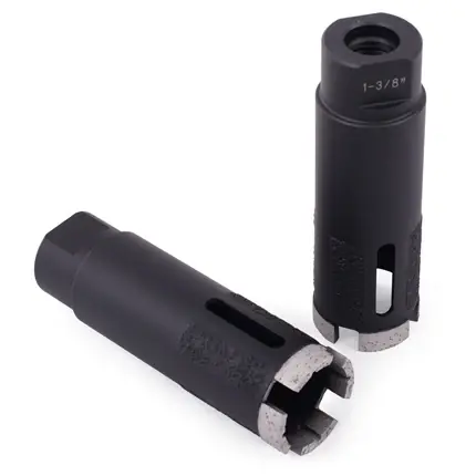Discount Diamond Vantage S-01312HDSBSLX4 1-3/8 x 5/8-11 Core Bit for Stone BLACK CORE BITS