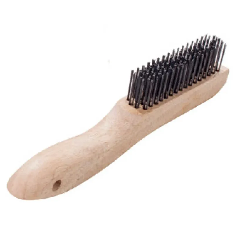 Magnolia Brush 4-S Shoe Handle Steel Wire Scratch Brush Genuine