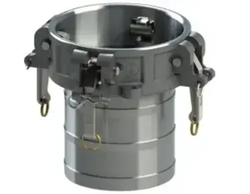 Budget 6" Type C Cam & Groove Coupler x Hose Shank with 4 Handles Ever-Tite Aluminum